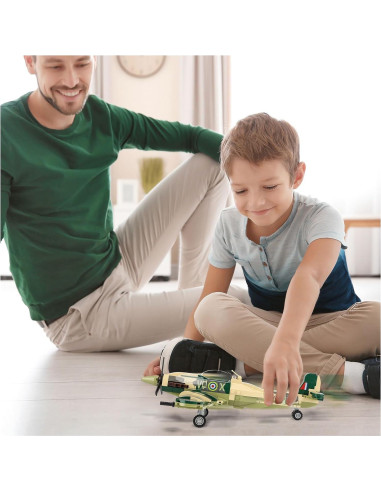 Set de Construcción Avión de Combate Spitfire TOY PLAYER 290 Piezas
