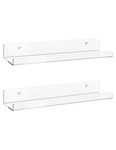 Estantes Flotantes Acrílicos Albumgit 2 Piezas 38.1 cm