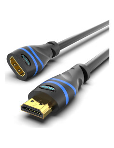 Cable Extensión HDMI BlueRigger 0.5FT 4K 60Hz Macho a Hembra