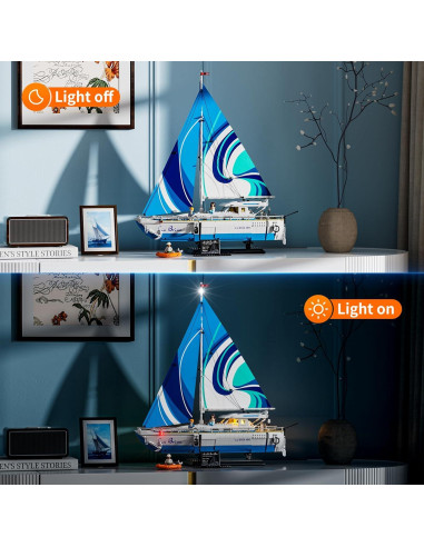 Velero La Brisa FUNWHOLE 1640 Piezas Modelo de Exhibición