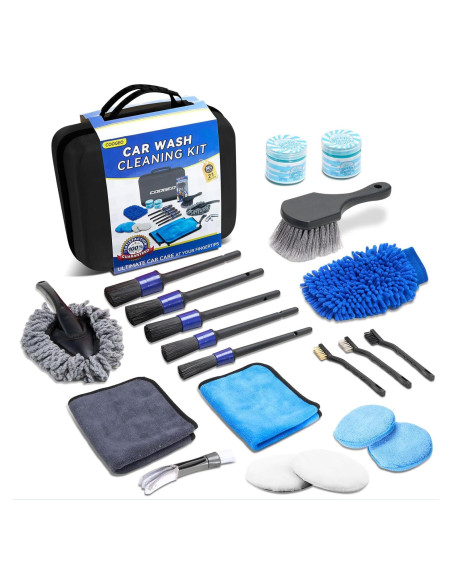 Kit de Detallado de Automóviles 21 Piezas COOGEO con Gel y Cepillos