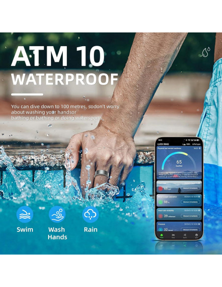 Anillo Inteligente Govllfoz 7 Negro Mate - Fitness, Sueño, Salud Anillo Inteligente Govllfoz 7 Negro Mate - Fitness, Sueño, Salud