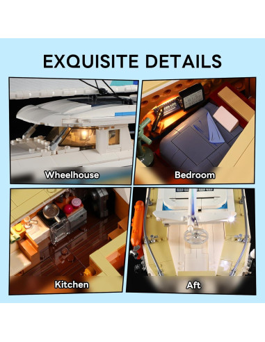 Velero La Brisa FUNWHOLE 1640 Piezas Modelo de Exhibición