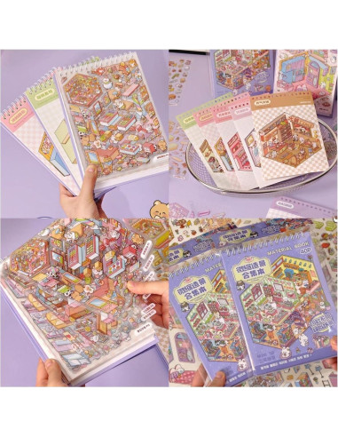 20 Sets Stickers 3D DIY Casa Affoto - Manualidades Creativas