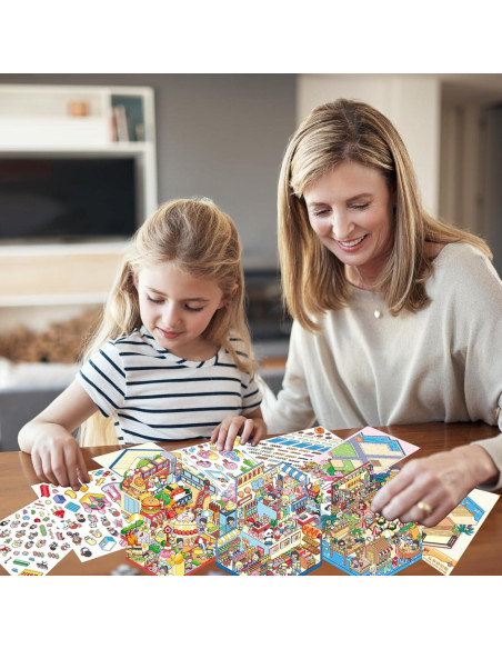 4 Juegos de Pegatinas 3D UoYYelly para Alivio del Estrés