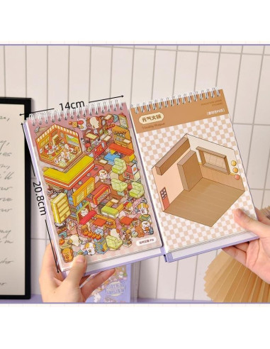 20 Sets Stickers 3D DIY Casa Affoto - Manualidades Creativas