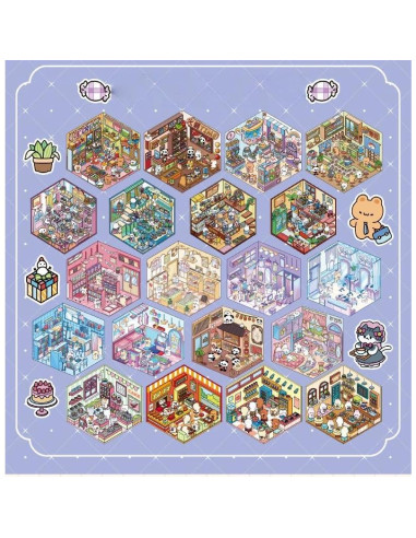 20 Sets Stickers 3D DIY Casa Affoto - Manualidades Creativas