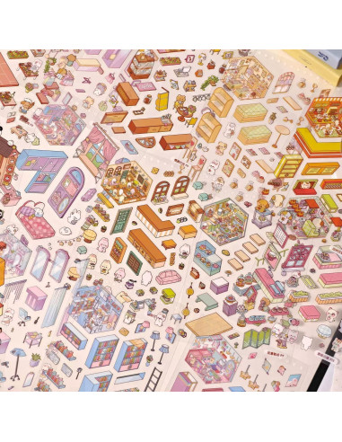 20 Sets Stickers 3D DIY Casa Affoto - Manualidades Creativas