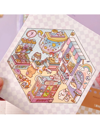 20 Sets Stickers 3D DIY Casa Affoto - Manualidades Creativas