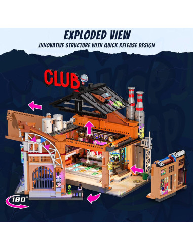 Set de Ladrillos de Construcción FUNWHOLE Casa de Música 2654 Pcs