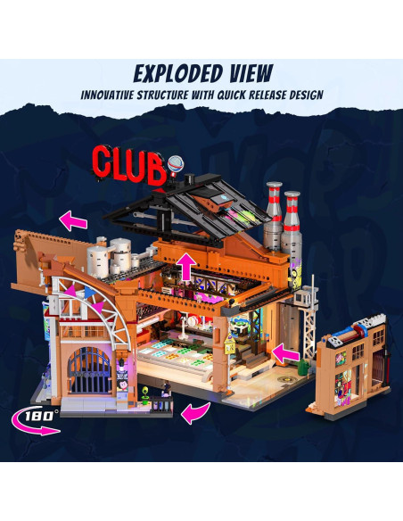 Set de Ladrillos de Construcción FUNWHOLE Casa de Música 2654 Pcs Set de Ladrillos de Construcción FUNWHOLE Casa de Música 2654 Pcs