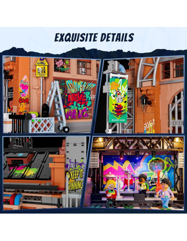 Set de Ladrillos de Construcción FUNWHOLE Casa de Música 2654 Pcs