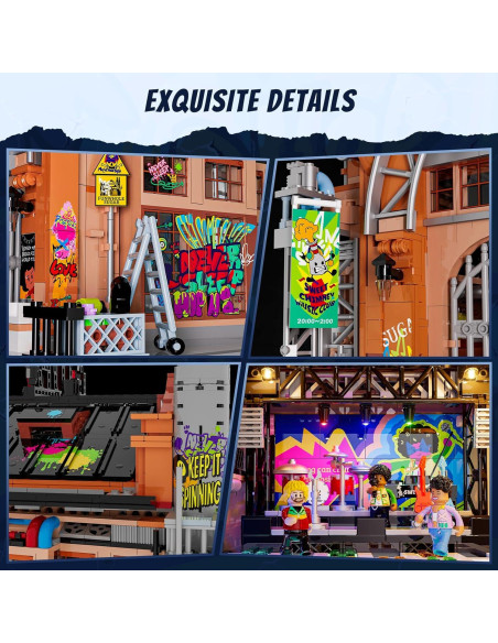 Set de Ladrillos de Construcción FUNWHOLE Casa de Música 2654 Pcs Set de Ladrillos de Construcción FUNWHOLE Casa de Música 2654 Pcs