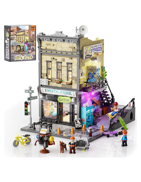 Set de Construcción FUNWHOLE Tienda de Patinaje 1573 Pcs Set de Construcción FUNWHOLE Tienda de Patinaje 1573 Pcs