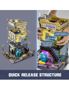 Set de Construcción FUNWHOLE Tienda de Patinaje 1573 Pcs 2