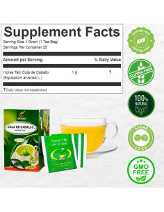 Té de Cola de Caballo Hanan - 50 Bolsitas 100% Natural Perú 2