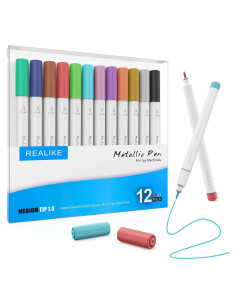 Set de 12 Bolígrafos Metálicos REALIKE para Cricut Joy/Xtra