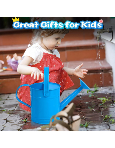 Regadera de Metal Finderomend 1.5L Azul para Niños