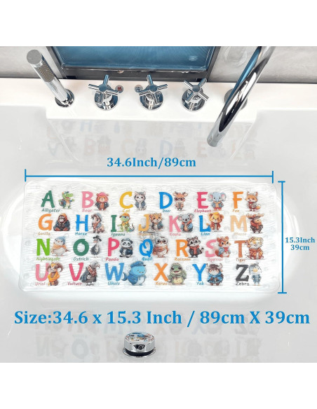 Alfombrilla de Baño Antideslizante BOPPIE 89x38 cm Animales