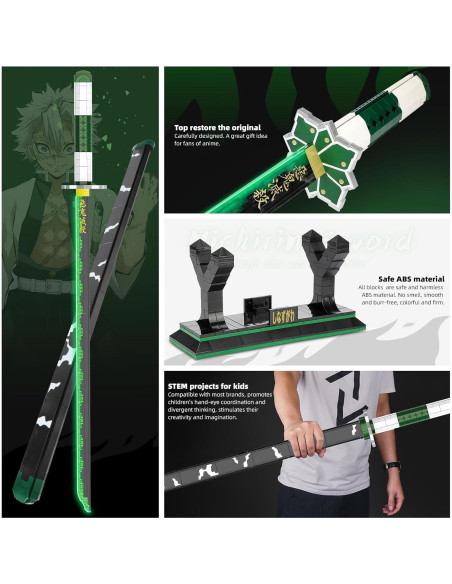 Set de Construcción Toy Player Demon Slayer Sanemi 710 Piezas Set de Construcción Toy Player Demon Slayer Sanemi 710 Piezas