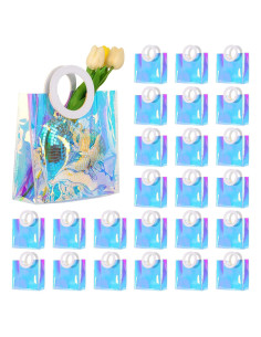 25 Bolsas de Regalo Holográficas MJOGGOTT 20x20x8 cm PVC