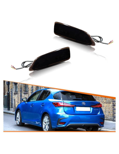 Lentes LED Rojos Ahumados ADIIL para Lexus CT200h y Corolla