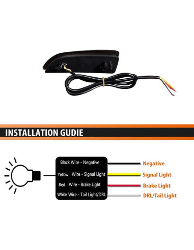 Lentes LED Rojos Ahumados ADIIL para Lexus CT200h y Corolla