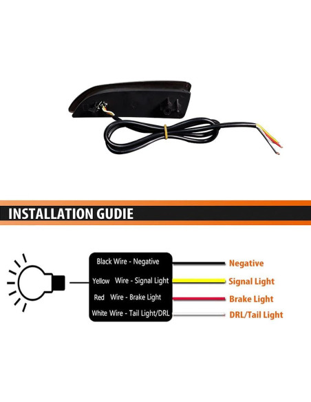 Lentes LED Rojos Ahumados ADIIL para Lexus CT200h y Corolla