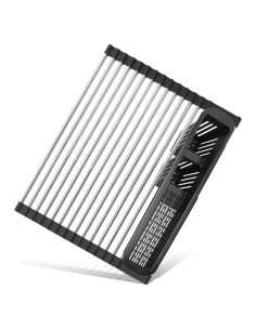 Escurridor de Platos Expandible CLNGAI Negro con Soporte