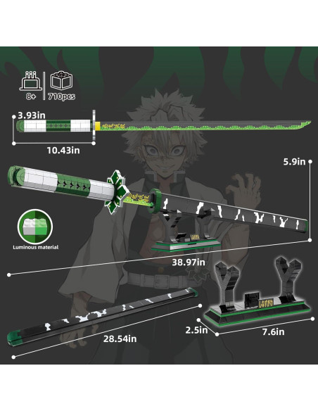 Set de Construcción Toy Player Demon Slayer Sanemi 710 Piezas Set de Construcción Toy Player Demon Slayer Sanemi 710 Piezas