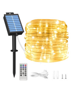 Luces de Cuerda Solares IC RGB 12m 100 LED IP67 Decorativas