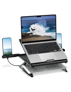 Soporte Ergonómico para Laptop OImaster Ajustable Negro
