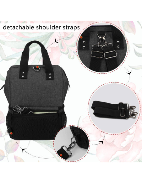 Bolsa para Extractor de Leche LUXJA Negra con Compartimentos