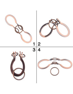 Rompecabezas de Herradura Metálica YUNTENG Bronce Ecológico 2