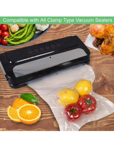 200 Bolsas de Sellado al Vacío WVacFre 6x10 Pulgadas 4mil 2