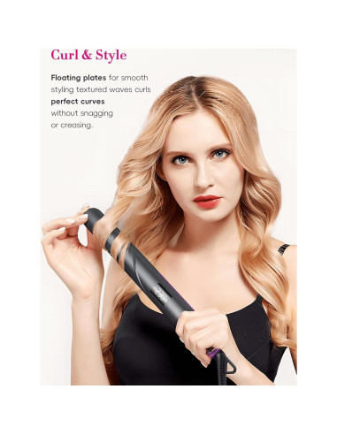 Plancha de Cabello Cerámica LANDOT QF-Z300 1.75" Ajustable