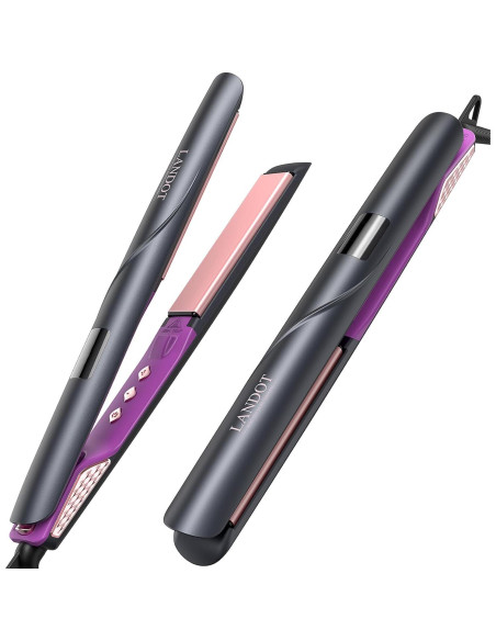 Plancha de Cabello Cerámica LANDOT QF-Z300 1.75" Ajustable