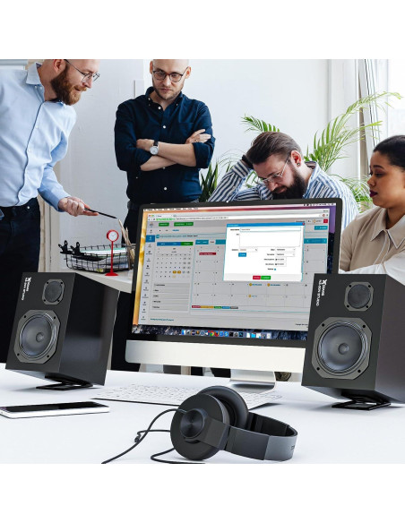 Soportes de Altavoces de Escritorio VKheroKV C-1 Negro