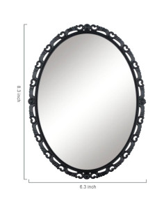 Espejo Magnético ARTLYMERS para Taquilla 20.3x15.2cm Negro 2