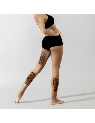 Tatuajes Temporales 3D Mecánicos Roarhowl - Diseño Único