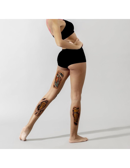 Tatuajes Temporales 3D Mecánicos Roarhowl - Diseño Único