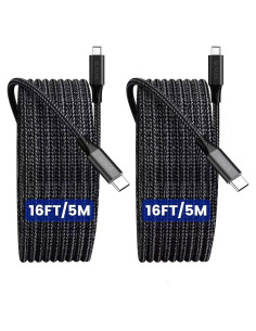 Paquete de 2 Cables USB C 5M Trenzado Nylon para iPhone 16/17
