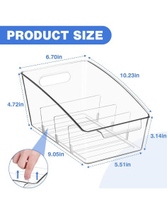 Paquete de 2 Organizadores de Almacenamiento Hiitytin 25.9x17 cm 2