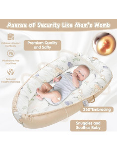 Cuna para Bebés Globo - Portátil, Suave y Transpirable 0-24 Meses 2