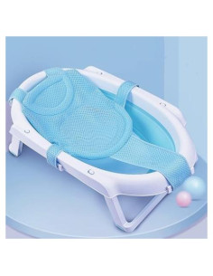 Alfombrilla de Asiento para Baño de Bebé Azul Claro Ajustable