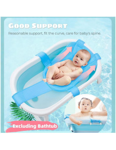 Alfombrilla de Asiento para Baño de Bebé Azul Claro Ajustable 2