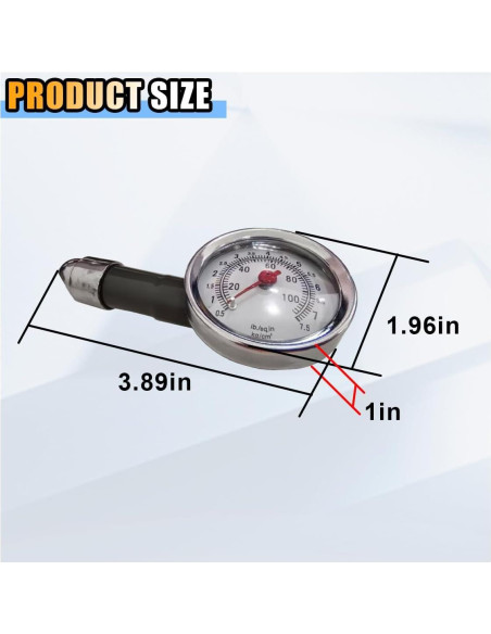 Medidor de Presión de Neumáticos JOYCOURT 0-7 Bar 2PCS