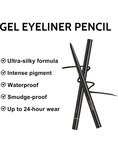 Lápiz de Gel para Ojos Erinde 02 Marrón Impermeable 9g