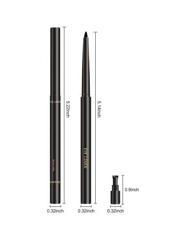 Lápiz de Gel para Ojos Erinde 02 Marrón Impermeable 9g