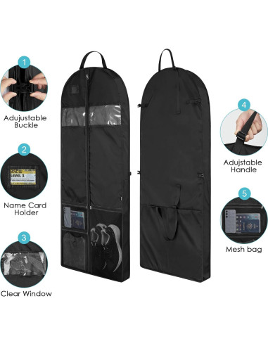 Bolsa de Ropa para Viaje EASYSO 152 cm Resistente con Ventanas